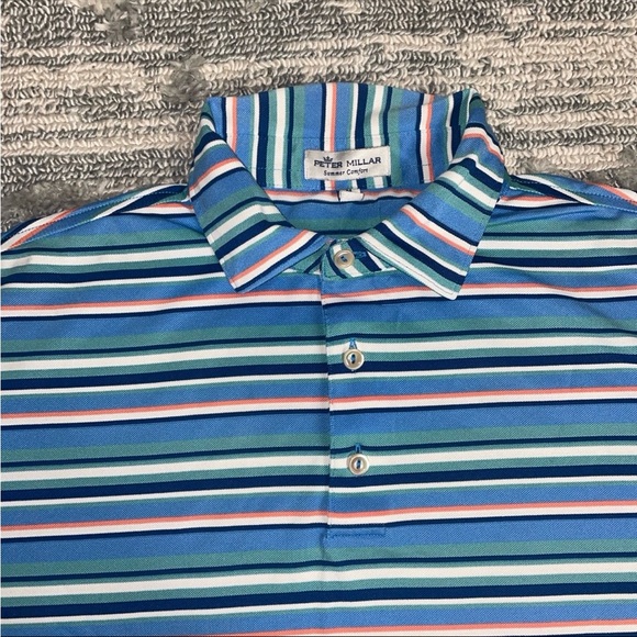 Peter Millar Summer Comfort Polo Shirt - Size M - Picture 2 of 5